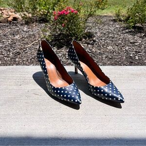 Tory Burch Penelope Polka Dot Women's Pointed Toe Heels